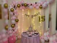 ballon decoration for 15th birthday