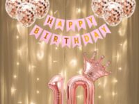 pink birthday decoration 10th