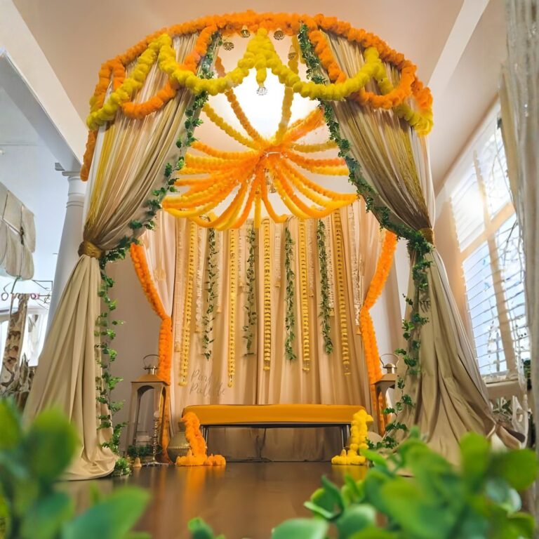 Royal Haldi Mandap Style Decoration