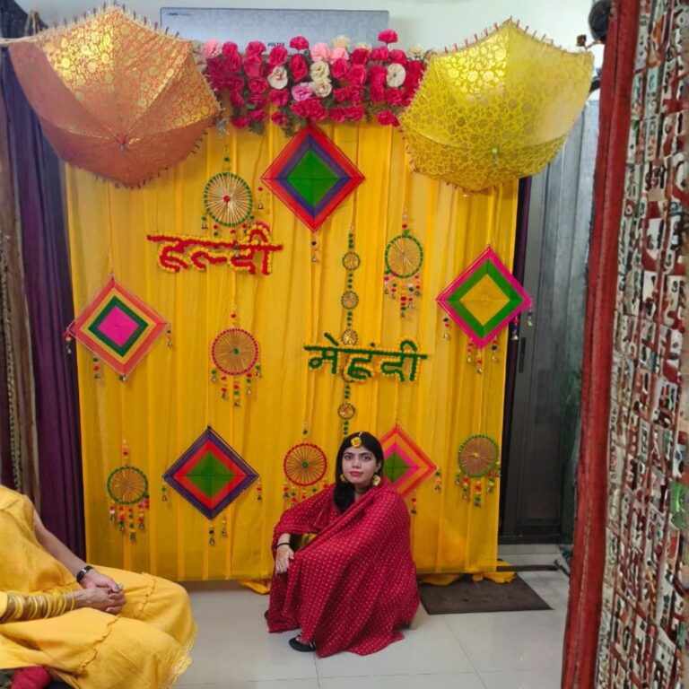 Haldi Ceremony Simple Setup