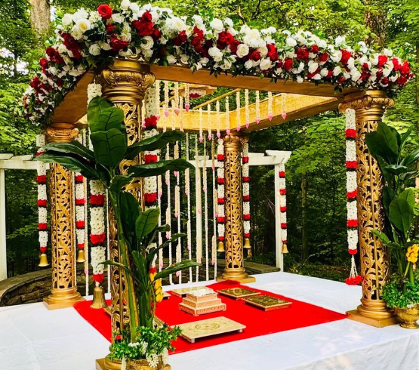 Traditional Mandap Setup