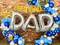 Elegant Father’s Day Balloon Decoration Set Arch Garland with 16