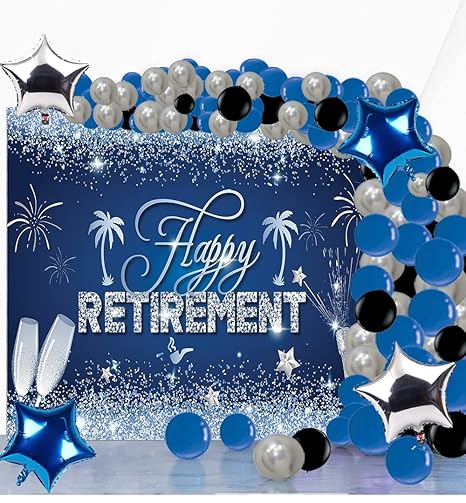 Retirement Backdrop Balloons