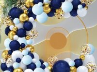 Party Propz Blue Balloons Decoration Kit – 84 Pcs Birthday Decoration Set for Boys | Blue Theme Party Decor | Metallic & Latex Balloons for Birthday Decorations