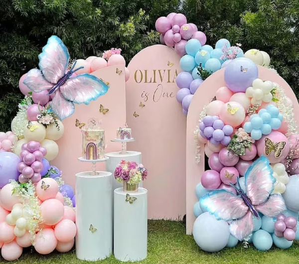 Girls Birthday Party Decor, Pastel Birthday Balloons