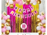 Gorgeous Pink Birthday Decoration