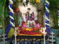 Krishna Jhula Decoration (flowers & lights)