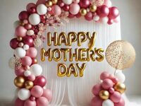 Mother’s Day Celebration Balloon Set Pastel & Gold Combo Décor for Mom