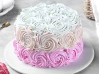 Eggless Rosy Hues Pineapple Cream Cake 1 Kg – Soft, Creamy & Fruity