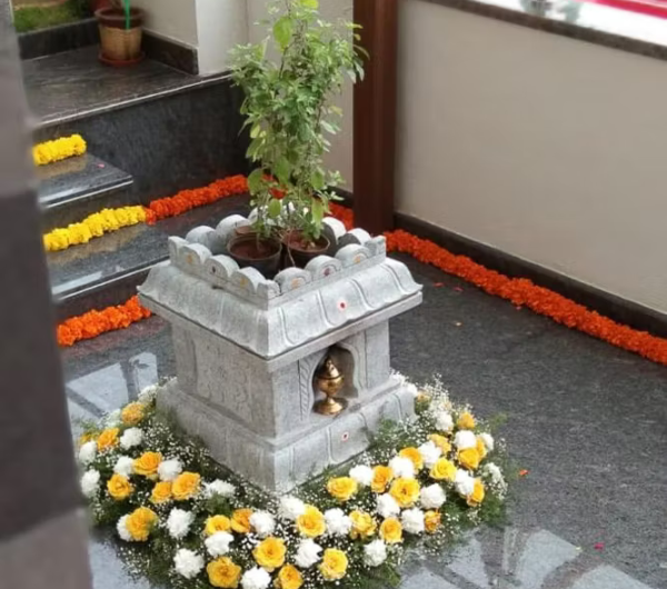 Tulsi Vrindavan Decoration Setup