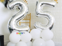 Party Balloons for 25th Birthday Decoration