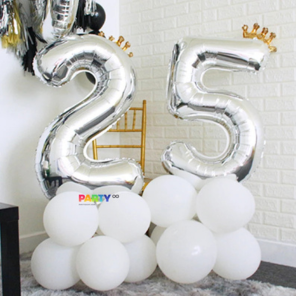 Party Balloons for 25th Birthday Decoration