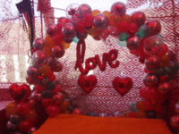 Mix Balloon Ring Decoration with Love Foil & Heart Balloons