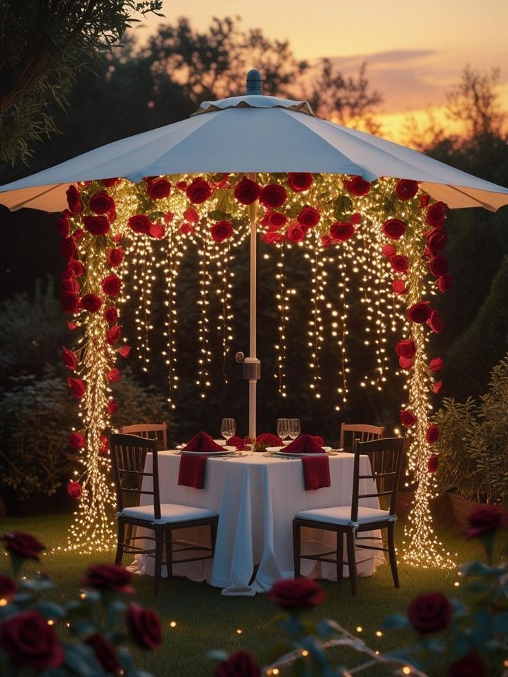 Candle Light Dining Romantic Setup at Home