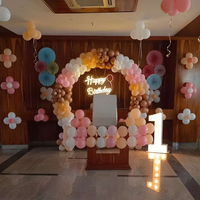 Royal Red & Gold Birthday Decoration