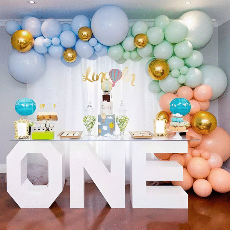 Pastel ONE Theme Birthday Decoration