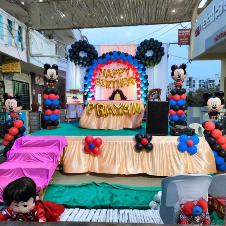 Mickey Mouse Theme Birthday Stage Decoration