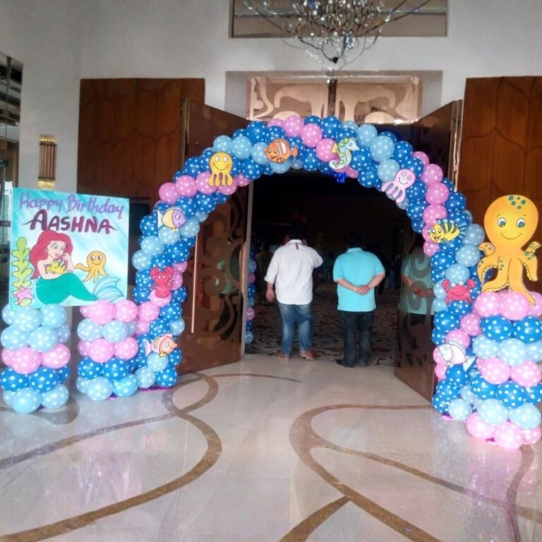Birthday Arch Entrance Decoration with Pastel Balloons