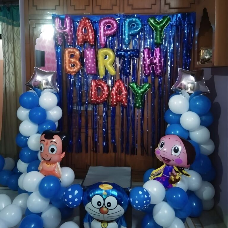 Cartoon Theme Birthday Decoration
