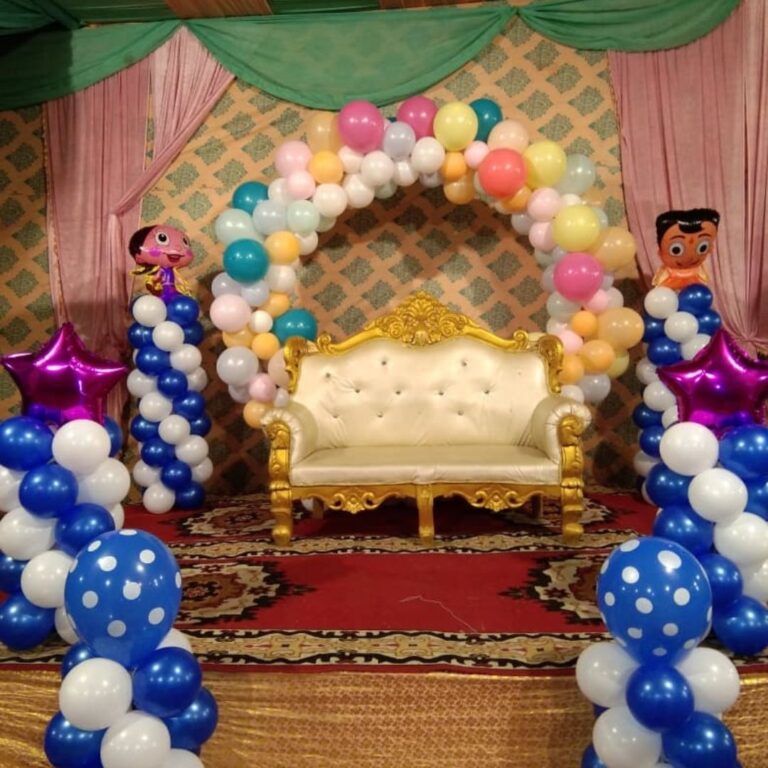 Royal Stage Arch Birthday Decoration