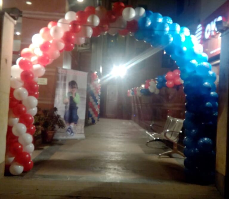 Birthday Entrance Gate Decoration with Balloons